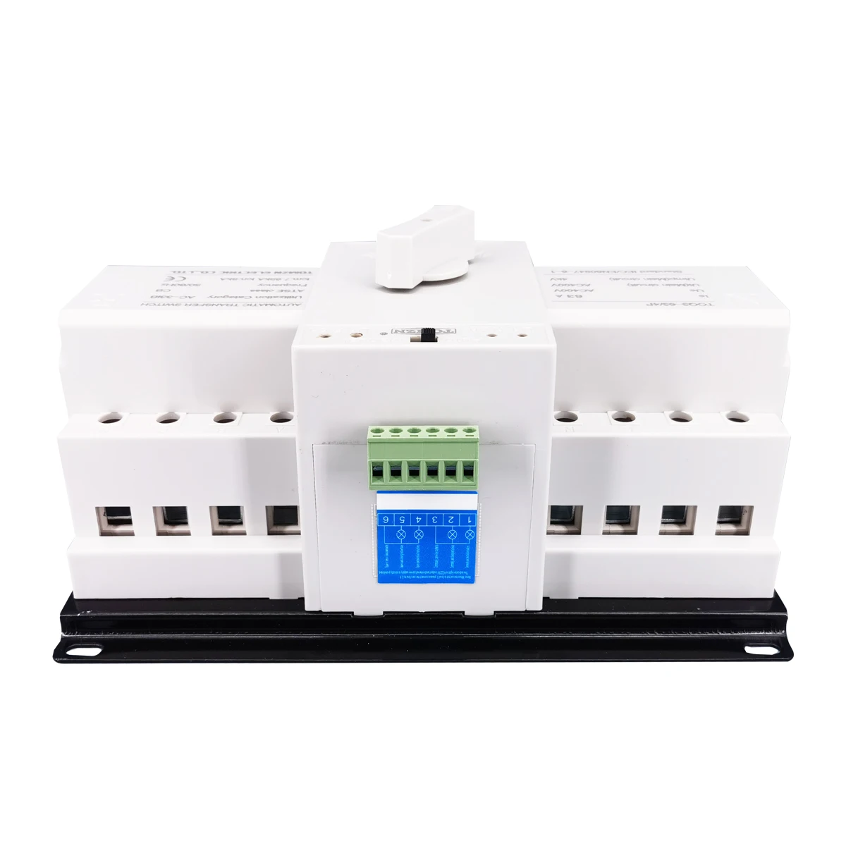 ATS 4P 125A 3 phase 4 wire 230V MCB type Dual Power Automatic transfer switch TOMZN TOQ3-4P/125 PV city power Generator