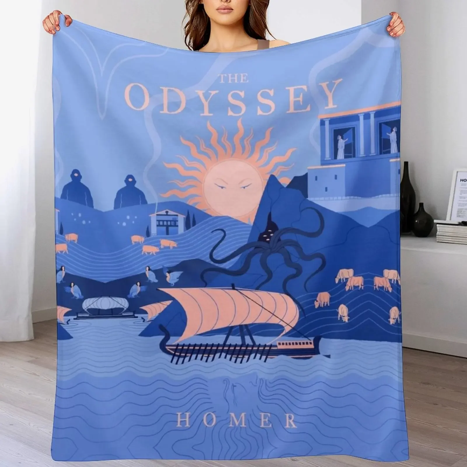 

The Odyssey Throw Blanket Cozy Throw Blanket Birthday Gift for Him Her