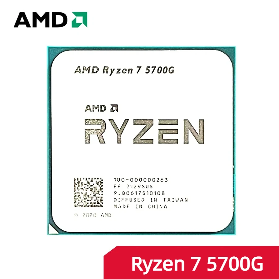 معالج AMD Ryzen 7 5700G R7 5700G 3.8 جيجا هرتز مقبس AM4 وحدة معالجة مركزية جديدة بدون مروحة