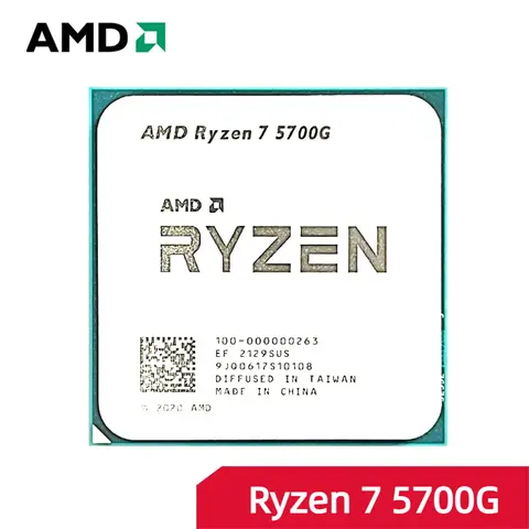 AMD processor Ryzen 7 5700G R7 5700G 3.8GHz Socket AM4 New CPU without Fan
