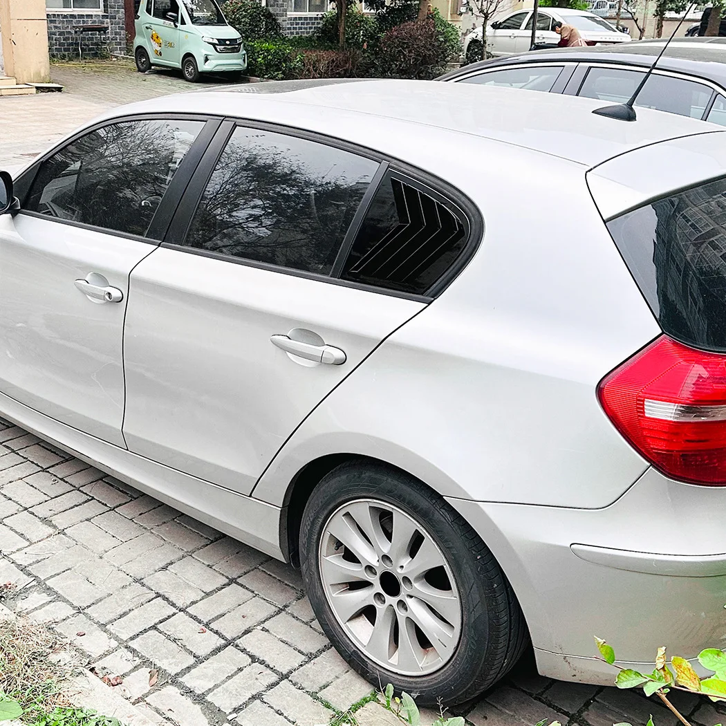

Car Rear Side Window Louver Air Vents Windshield Decoration Cover For BMW 1 Series E87 2005 2006 2007 2008 2009 2010 2011