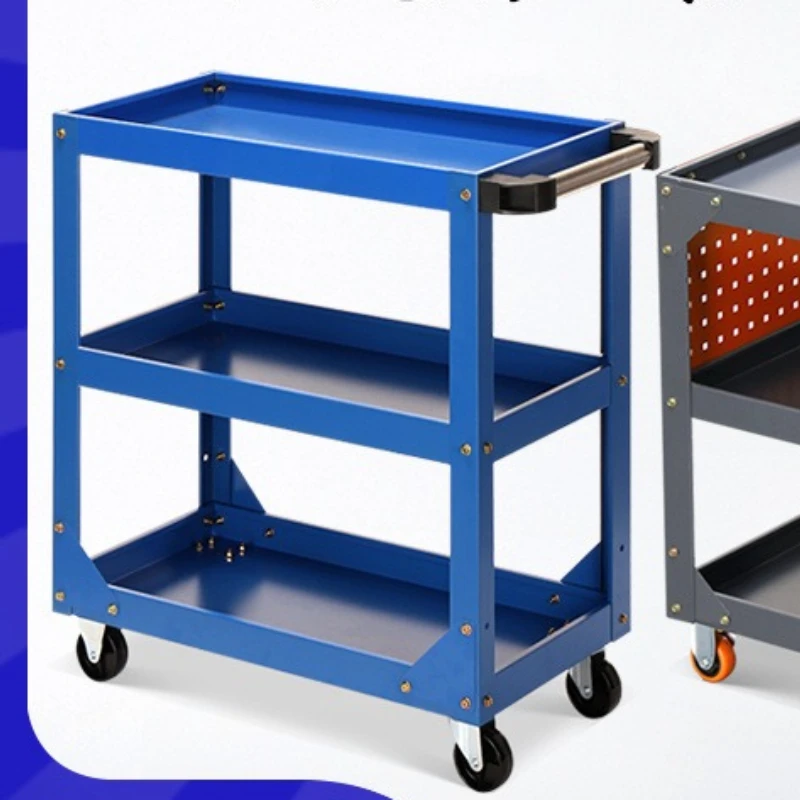 

Heavy Tool Cart Auto Repair Drawer Type Multifunctional Tool Cabinet Box Workshop Three-layer Thickened Material Turnover Cart