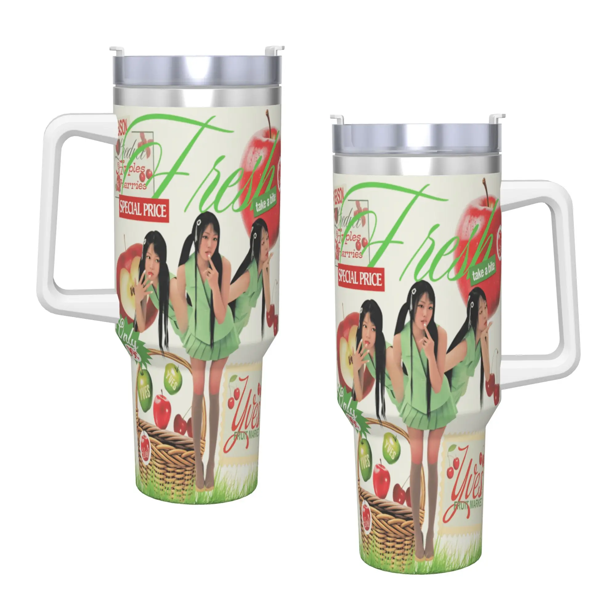 Stainless Steel Tumbler Y-Yves Loop's Album Coffee Mug  Insulated Cold Drink Mugs Cup Beach Graphic Water Bottle