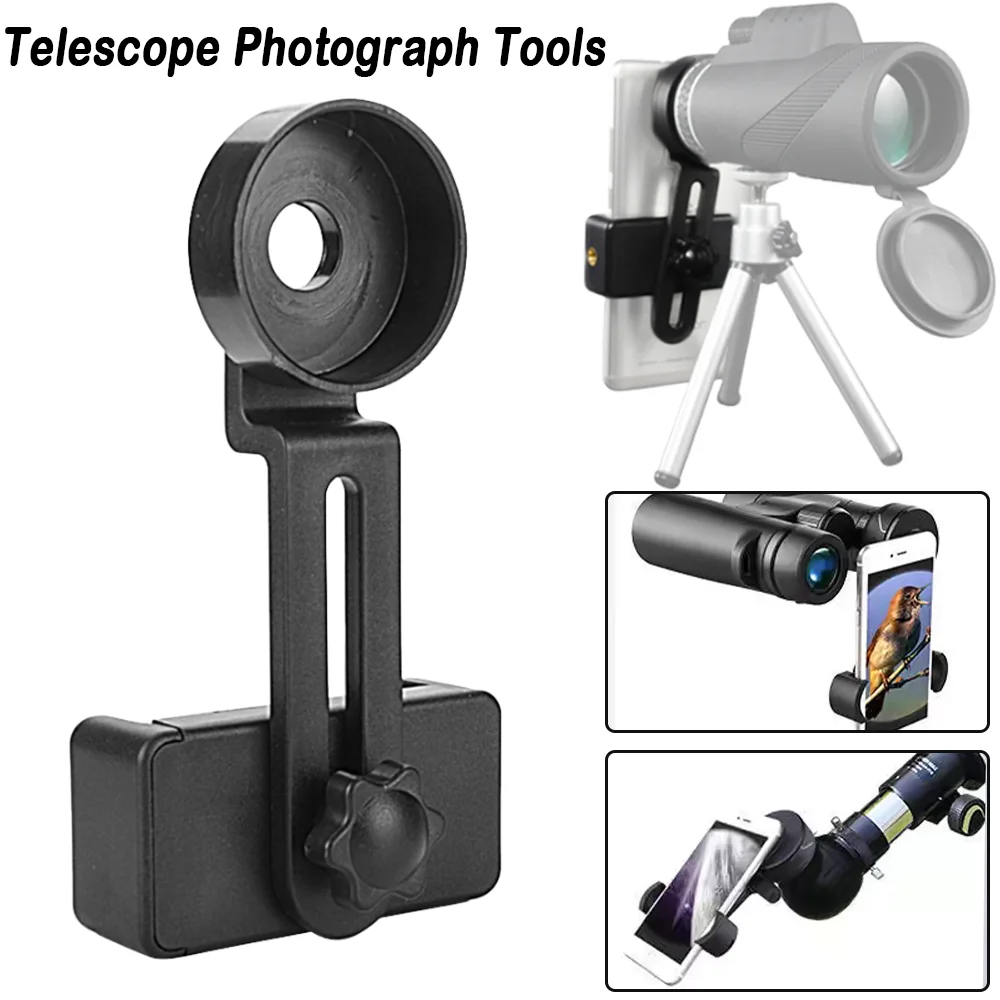

30mm Universal Stand for Phone Telescope Phone Spring Clips Attach The Monoculars Outdoor Camping Portable Plastic Phone Clip