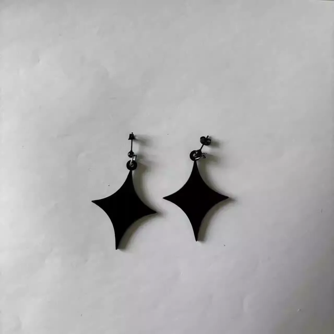 1 pair Anime Earrings Jess Cosplay Prop Accessories Handmade Black