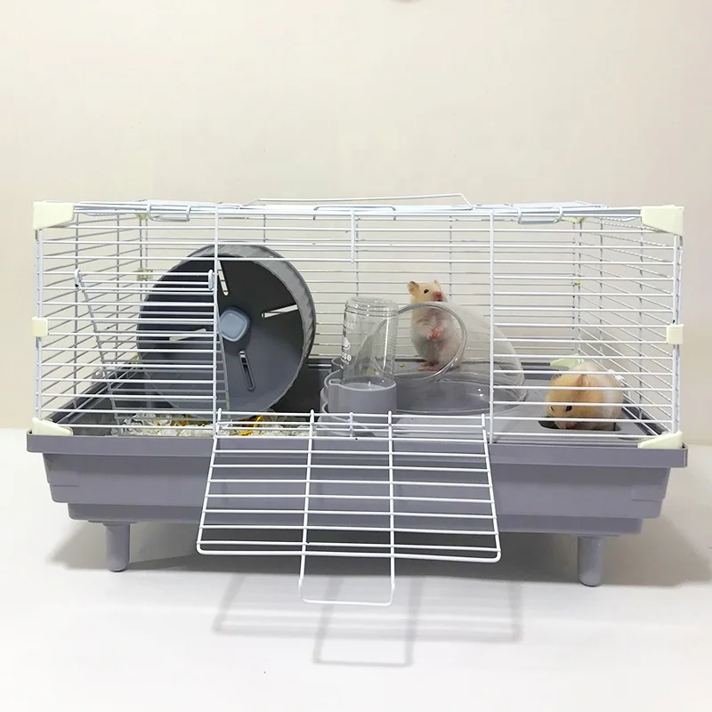 

Custom Hamster Cage Metal Hideout Cage With Accessories Castle Cage Hamster House Bedding Furniture High Quality Hamster Running