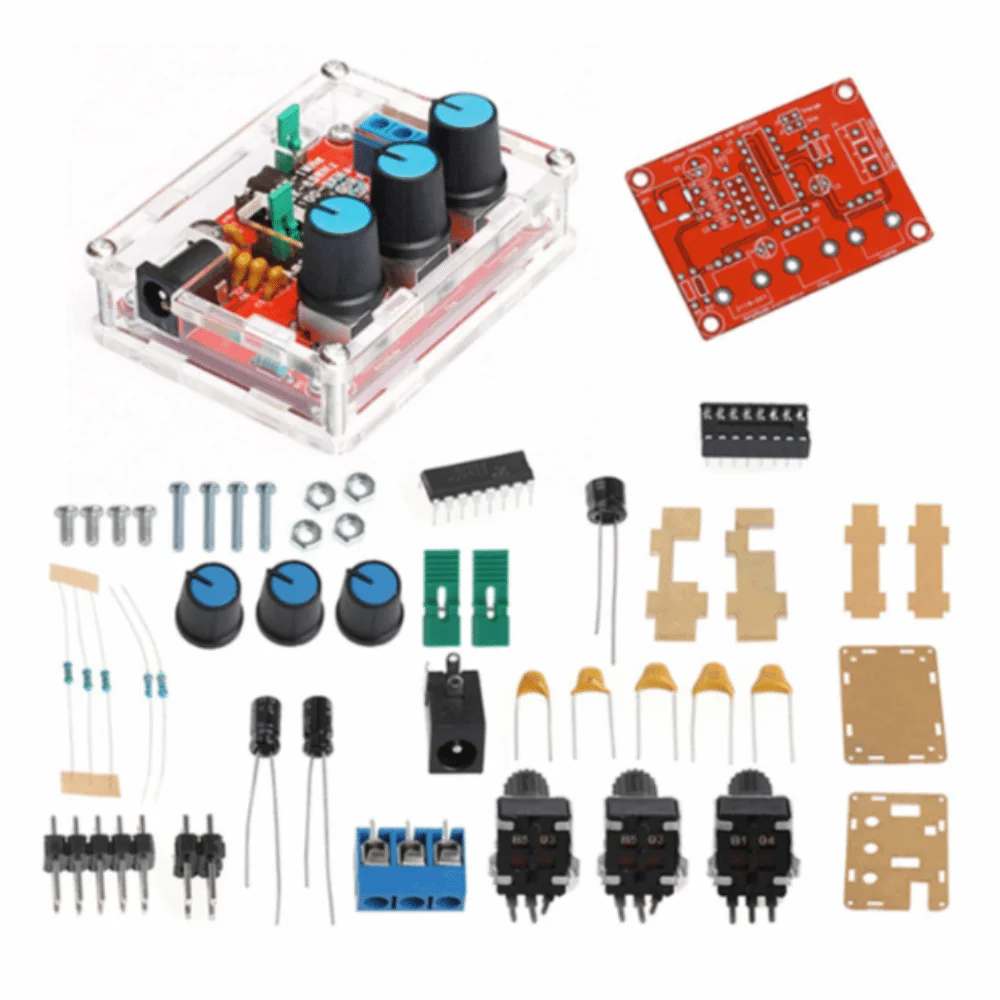 Acrylic DIY Generator Kit ABS FR-4 Fiberglass Waveform Generator Kit Through-Hole Assembly Multi Waveform Output