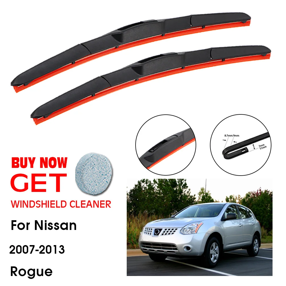 

Car Wiper For Nissan Rogue 26"+14" 2007-2013 Front Window Washer Windscreen Windshield Silica Gel Wiper Blades Accessorie