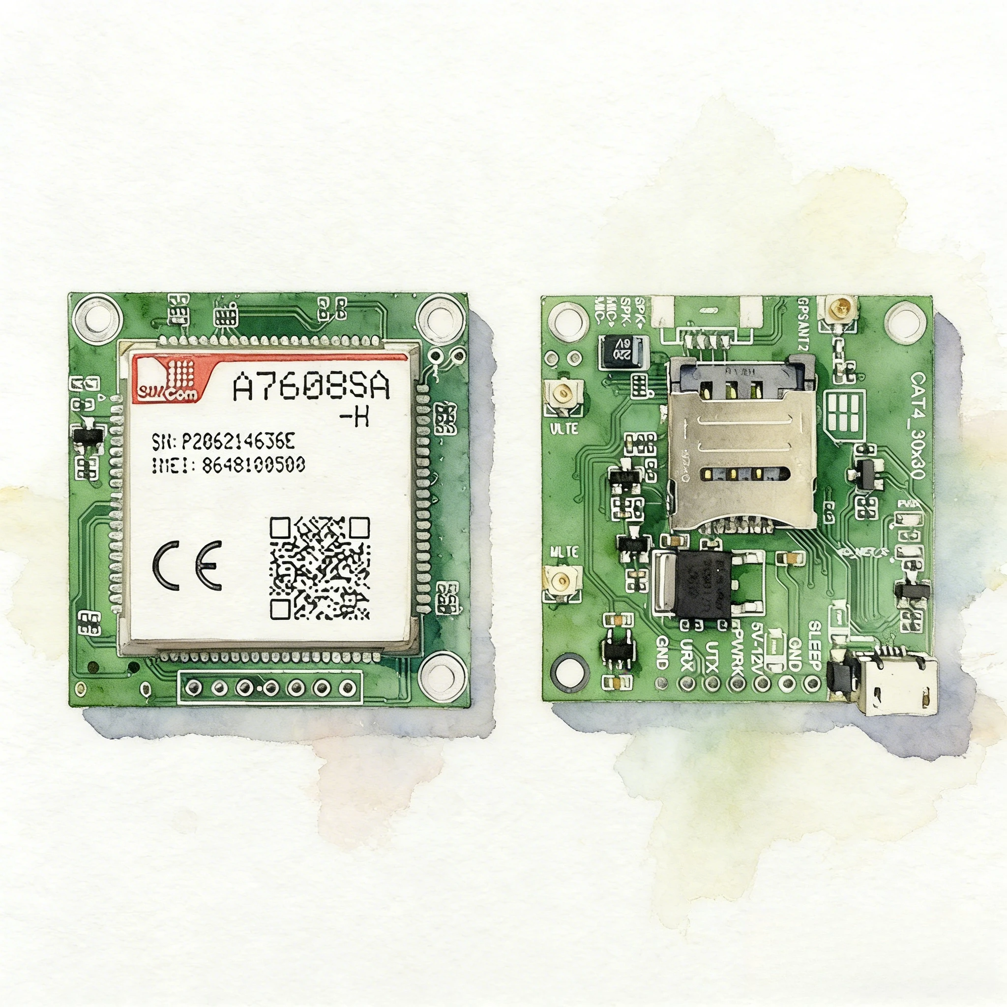 simcom-a7608sa-h-lte-cat4-音声-gnss-コアボード-dd-mcore-a7608sa-h-4g-fpc-gps-アンテナ付き
