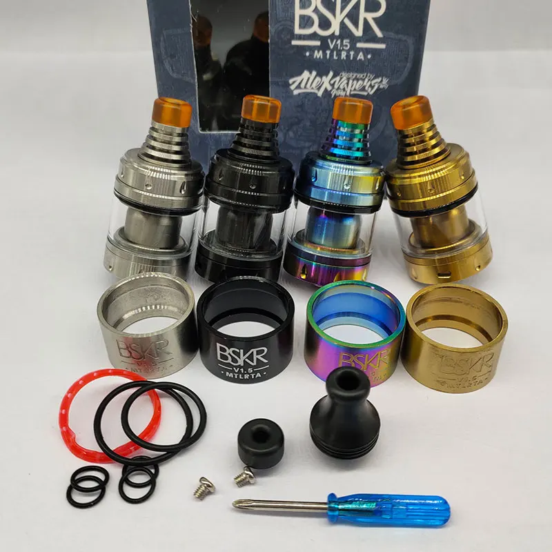 

DIY Berserker BSKR V1.5 Mini 24mm MTL 316ss tank Replacement fit 510 mech mod Decorative spare parts