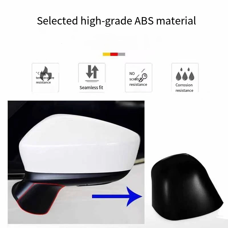 for Mazda3 Axela 2014 - 2016 2017-19 Replacement of exterior rearview mirror cover Side rearview mirror lower cover bottom cover