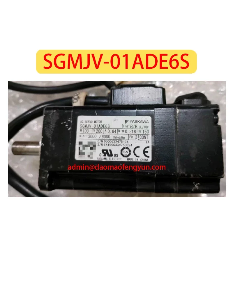 

SGMJV-01ADE6S Used Servo Motor SGMJV 01ADE6S，Fast shipping