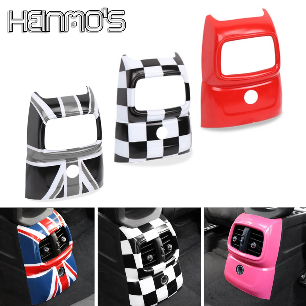 

Rear Vent Air Condition Outlet Cover Anti Kick Decoration Sticker Inner Accessories For Mini Cooper JCW Countryman F60 Styling