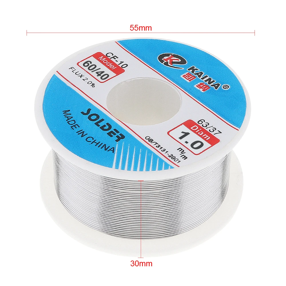 Solder Wire 0.6/0.8/1/1.2/1.5/2.0mm soldering 100g 60/40 FLUX 2.0% Tin Welding Wires with Rosin Low Melting Point