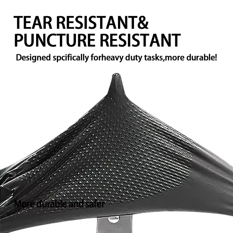 Industrial Black Nitrile Gloves 8mil Heavy Duty Disposable Diamond Textured Latex Free for Mechanic Tattoo Auto Use
