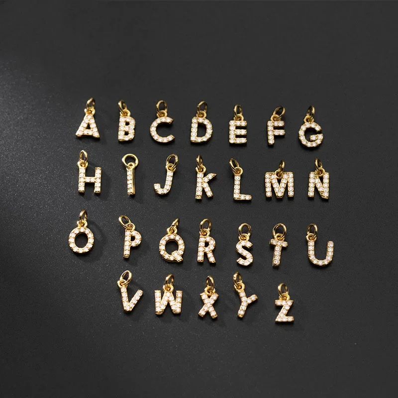 الثقة ديفيس ريال 925 فضة 26 قلادة بحرف لامعة سحر تشيكوسلوفاكيا قلادة لتقوم بها بنفسك اكسسوارات للنساء غرامة S25 مجوهرات DZ423 #4