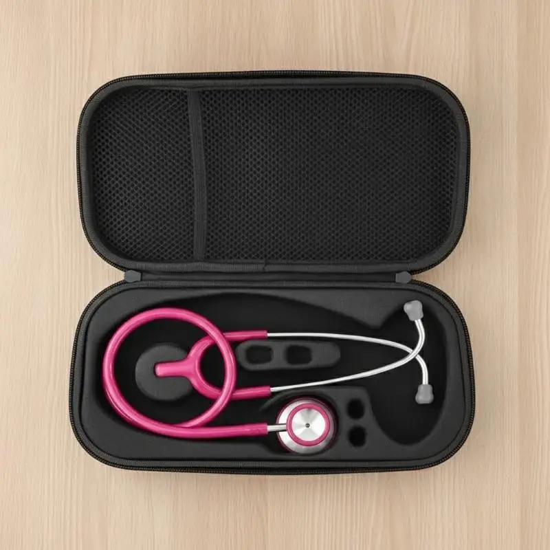 EVA Portable Stethoscope Storage Box Mesh Pocket Protective Case For Littmann Cardiology Stethoscope
