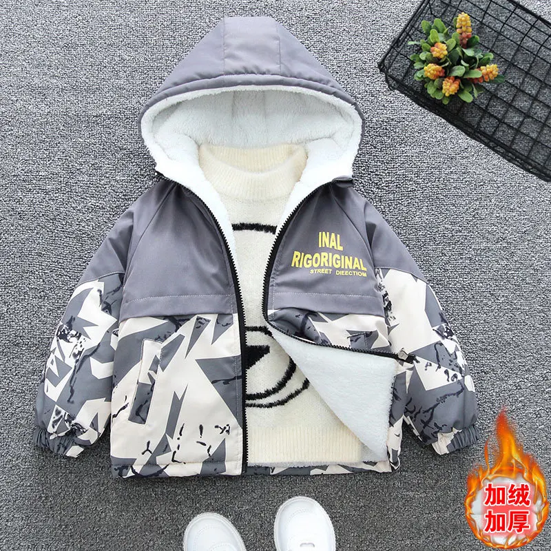 2026 Winter New Boys Fashion Fur Collar Lightweight Down Jacket Infant Kids Candy Colored Jacket Autumn Clothes Han Edition Coat