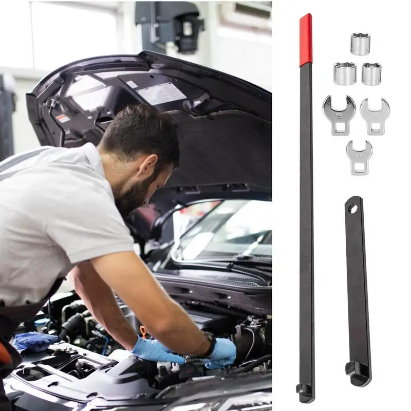 

Drive Serpentine Belt Wrench 8pcs/set Belt Remove And Install Kit Engine Serpentine Belt Adjust Tightener Wrench Repair Tool Kit