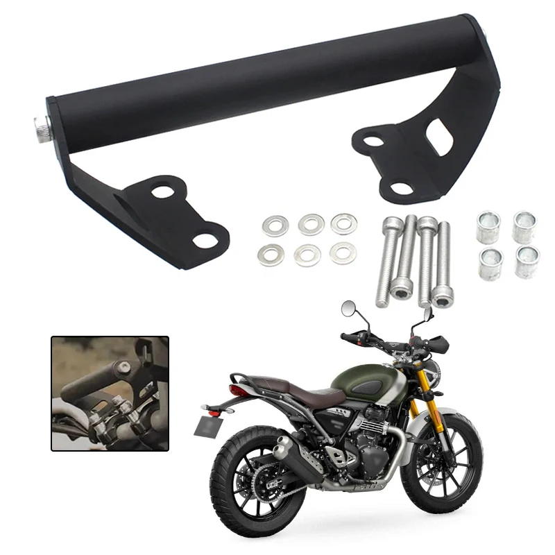 Motorcycle GPS Navigation Holder Bar Phone Plate Bracket For speed400 speed 400x Scrambler 400 SCRAMBLER400 2024- Parts