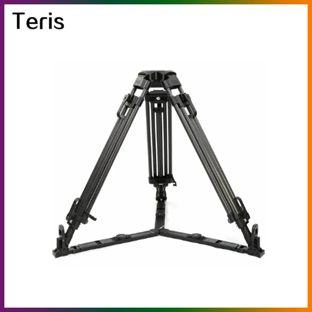 

TERIS TS1610CF Carbon Fiber Video Camera Tripod with 100mm Bowl Load 50kg for Rig Red Scarlet Epic FS700