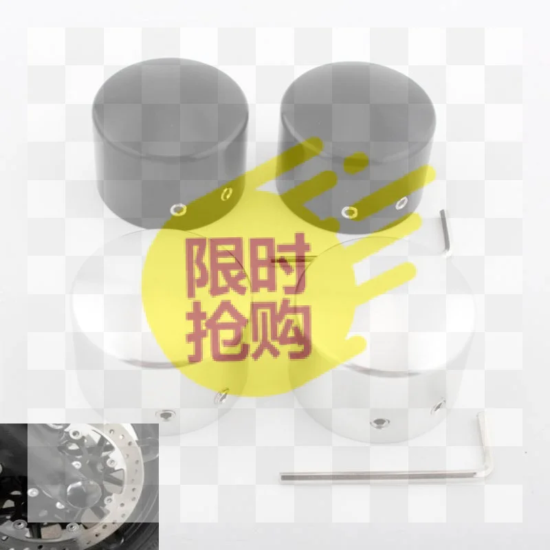 【CMO】1 Pair Front Wheel Axle Nut Cover Cap For Sportster 883 XL1200 X48 Custom Vehicle Operations V Rod VRSCSE