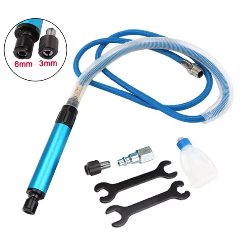 A02M-Air Micro Die Grinder Mini Pencil Polishing Engraving Tool Grinding Cutting Pneumatic Tools 3Mm 6Mm With Two Chucks