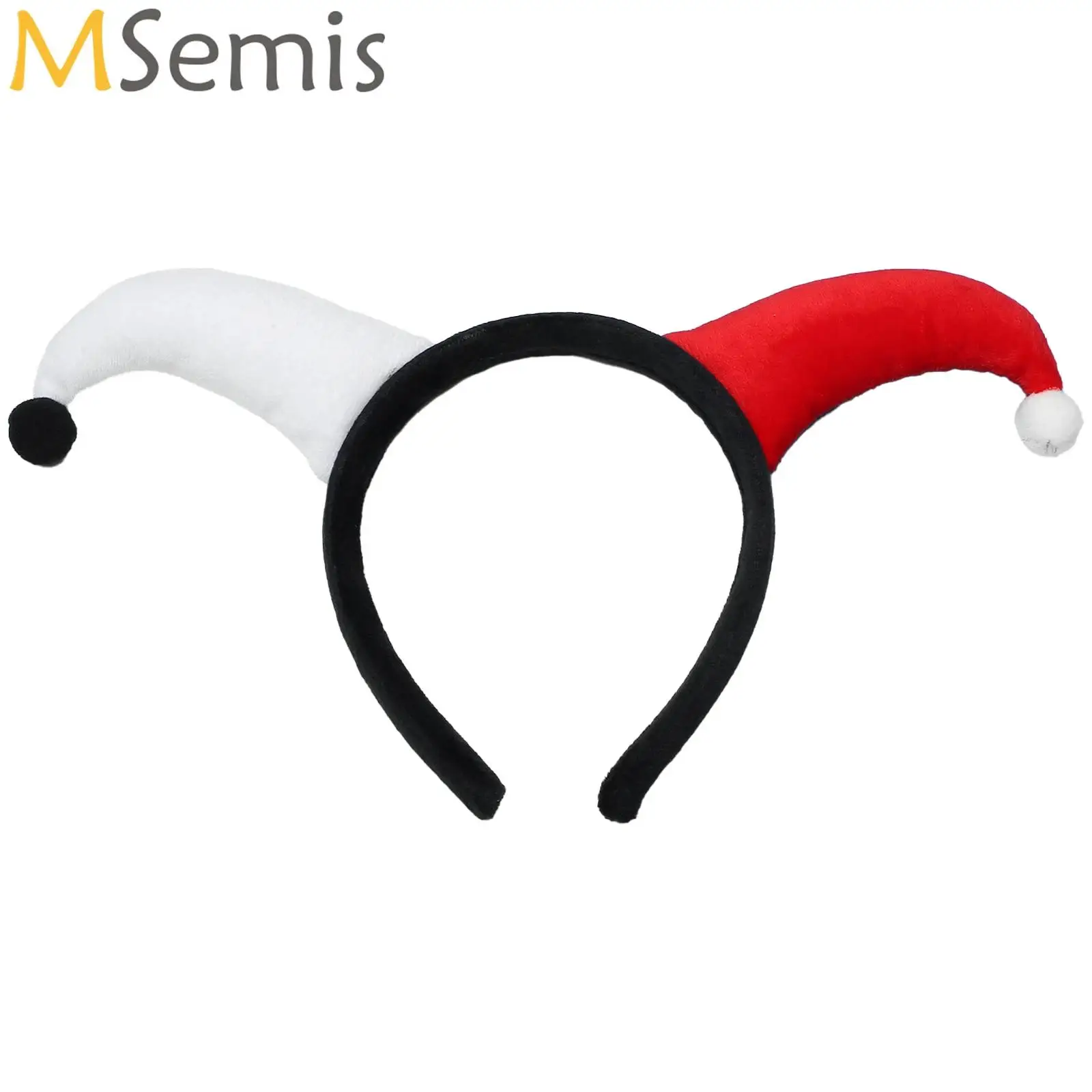 Funny Devil Ears Headband Black Red Horns Ear Children Headwear Halloween Party Adults Halloween Clown Masquerade Party Props