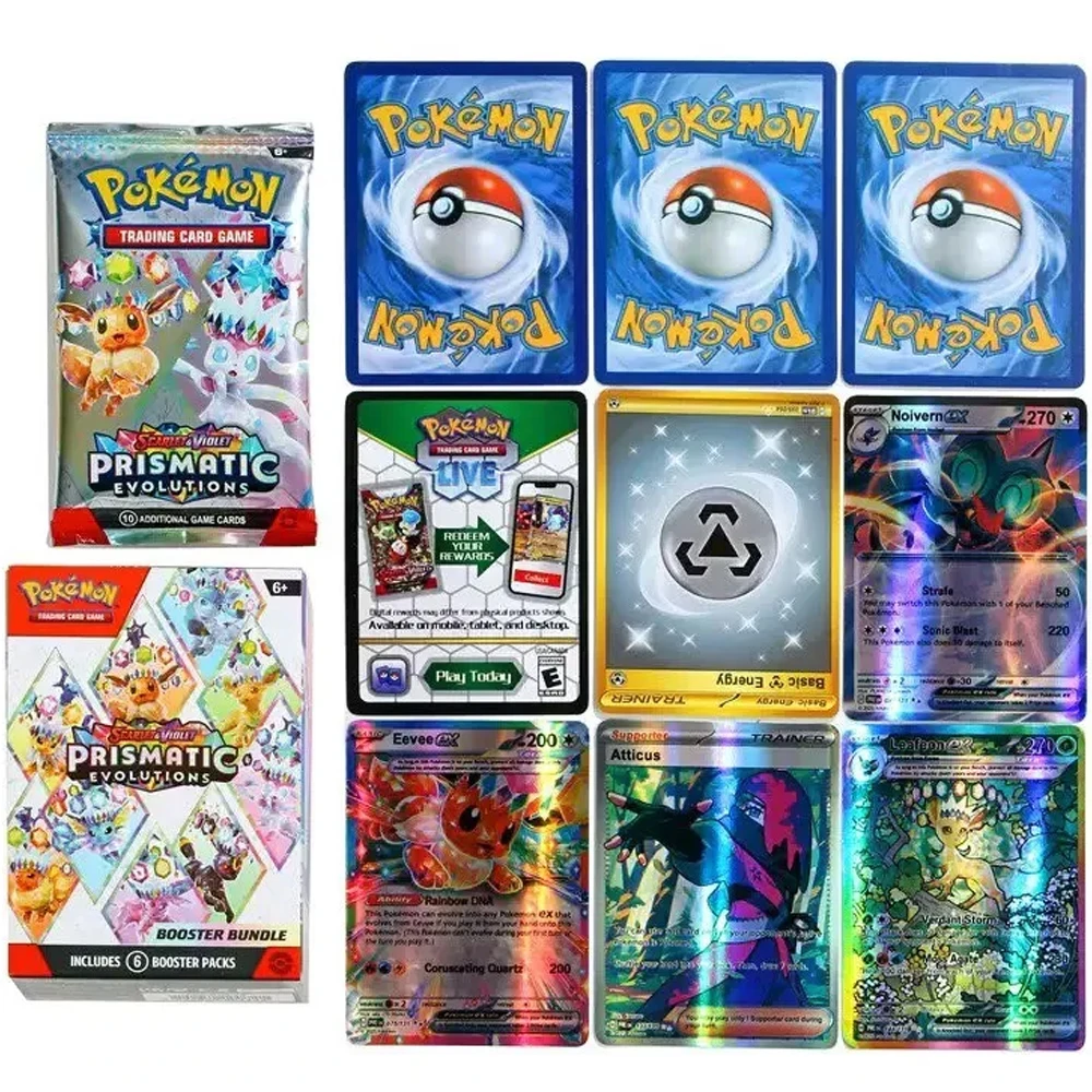Cards White Flare Black Bolt Scarlet Violet 151 Booster Bundle SV3.5 Prismatic Evolutions Booster Battle Transaction Card