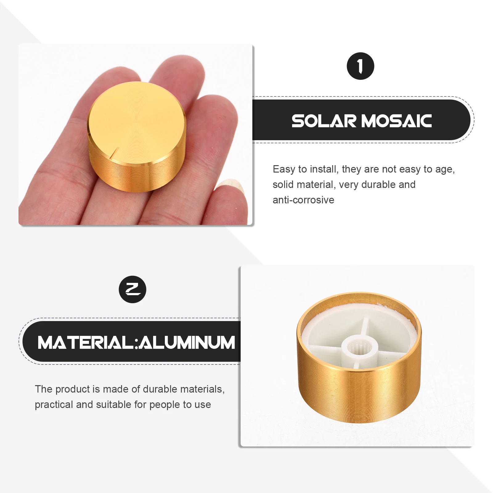 

2 Pcs Guitar Knob Replacement Knobs Electric Volume Instrument Bass Accessories