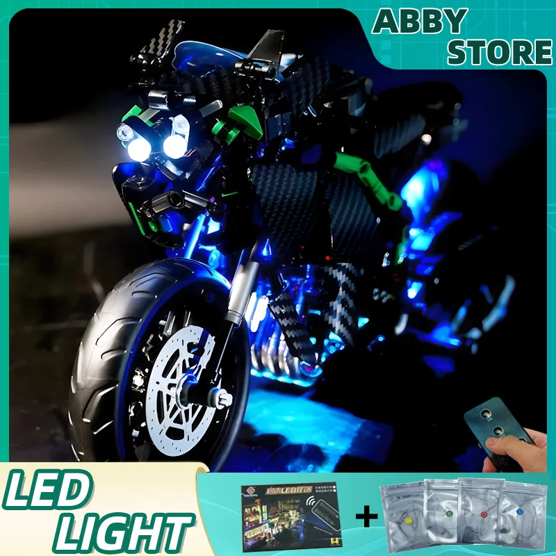 RC DIY LED 조명 키트, LEGO 85001 가와사키 H2 오토바이, 블록 모델 제외, LED 조명만 포함