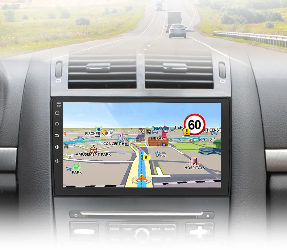 Junsun Kabelloses CarPlay Android Auto Autoradio für Peugeot 407 2004-2011 2 DIN Multimedia-Stereoanlage mit Eingebautem Kühlventilator GPS-Navigation SWC Bluetooth FM RDS DSP IPS-Bildschirm Auto-Intelligentes System 4G WiFi 8-Kern Plug&Play Haupteinheit – Detail 19