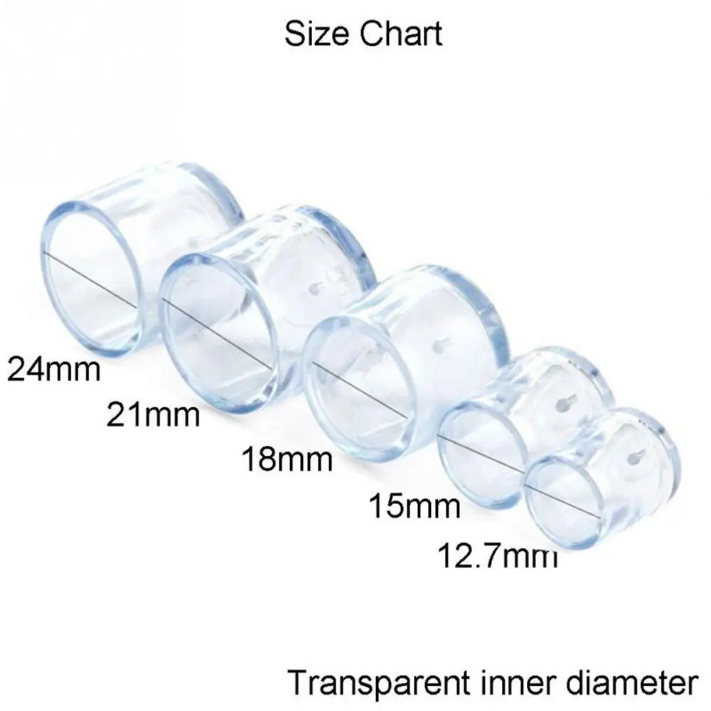 8ชิ้น/ชุดที่คลุมขาเก้าอี้ซิลิโคนใสแผ่นรองขาเฟอร์นิเจอร์ผ้าคลุมโต๊ะถุงเท้าอุปกรณ์ป้องกันพื้นถ้วยกันลื่นด้านล่างเป็นวงกลม