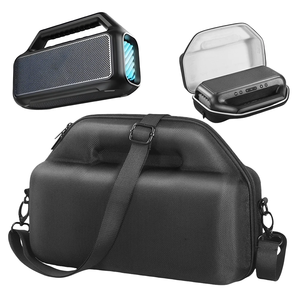 EVA Hard Carrying Case for Anker Soundcore Boom 2 Speaker Storage Bag Waterproof Hard Travel Case Protector Speaker Accessories