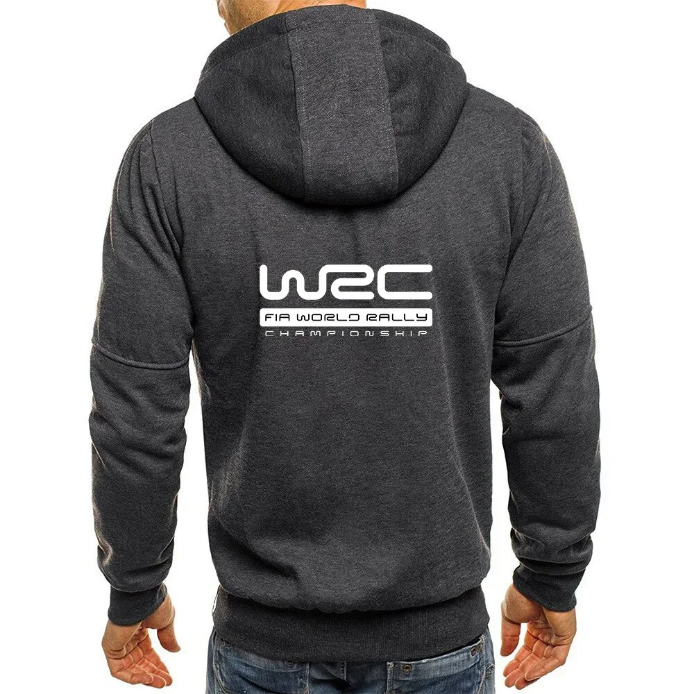 Новые весенне-осенние мужские чемпионата мира по ралли WRC с принтом логотипа, модная уличная одежда с капюшоном, повседневные толстовки высокого качества на молнии