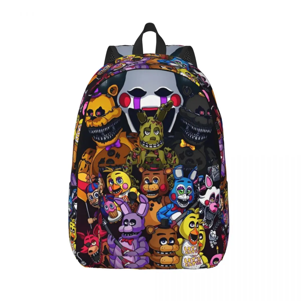 

Fainas And Freddy for Teens Student School Bookbag FNAFS Horror Video Game Canvas Daypack Middle High College Travel