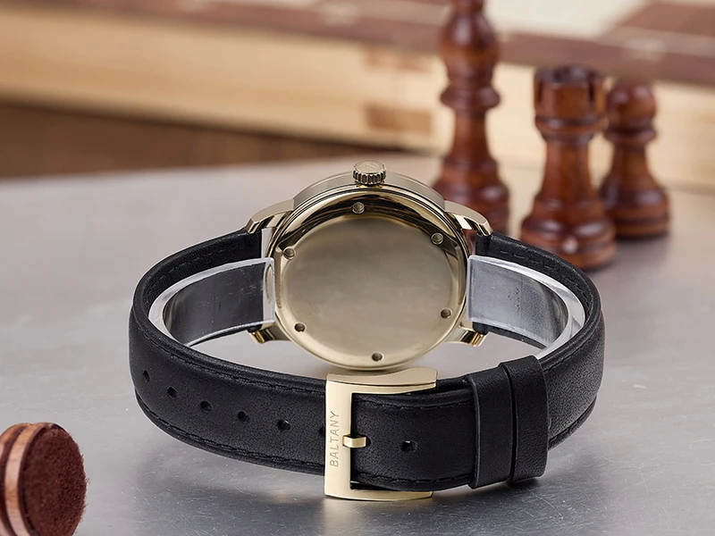 Baltany S4098 Original Herrenuhr mit asymmetrischem Zifferblatt, Saphirglas, leuchtend, wasserdicht, lässig, Business-Quarz-Armbanduhr – Detail 10