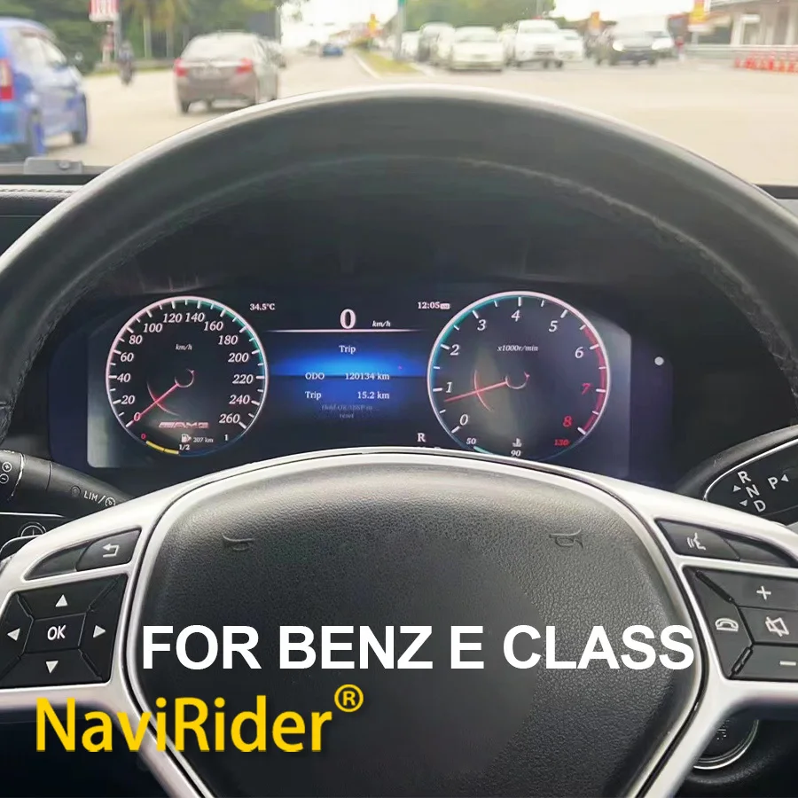 

Для Mercedes-Benz E-класса W207 2010-2013: цифровая приборная панель GPS-спидометра, виртуальный кокпит, тахометр