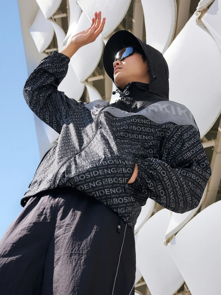 سترة رجالية كاجوال متوسطة الطول من بوسيدينغ، أزياء صيفية بأسلوب حضري، حماية من الشمس، أكمام طويلة، قبعة قابلة للإزالة، أكمام ...