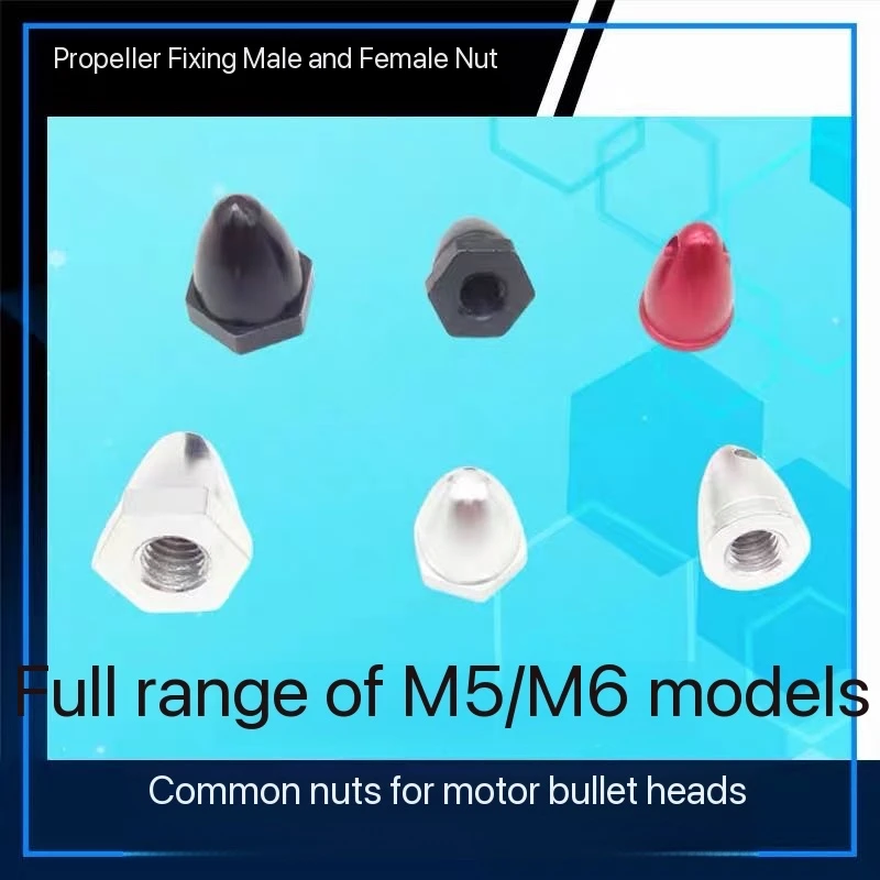Runder bürstenloser Motor für Modellflugzeuge, Bullet-Nut, Langyu XXD DJI Universal-Propellerklemme, Schrauben mit positiven und negativen Zähnen