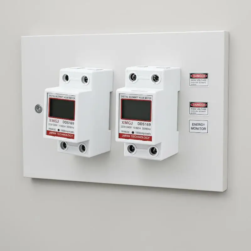 220V Single Phase Dinrail Electric Energy Meter KWh Meter Submeter FlameRetardant Electrical Sub Meter For Electric