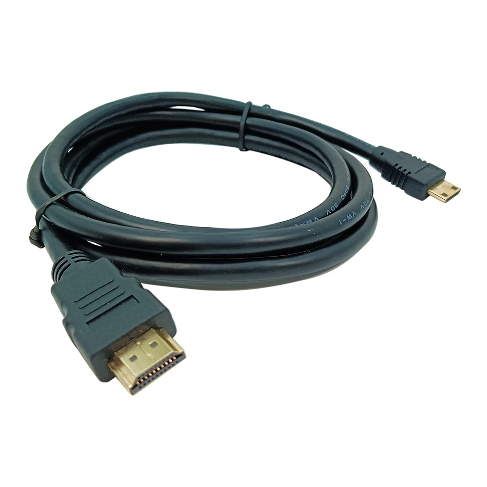 10 Buah Kabel Video Mini HDMI Ke HDMI (C Ke A) untuk IPhone HDTV Kamera Data Dua Arah 4K Jaket PVC 1.5M/3M Kabel HDMI untuk Rumah