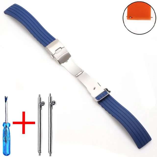 20mm 22mm Quick Release Silicone Watch Bands For Samsung Active 43mm 47mm for Fossil Watch Strap 18mm 24mm Rubber Sport Bands