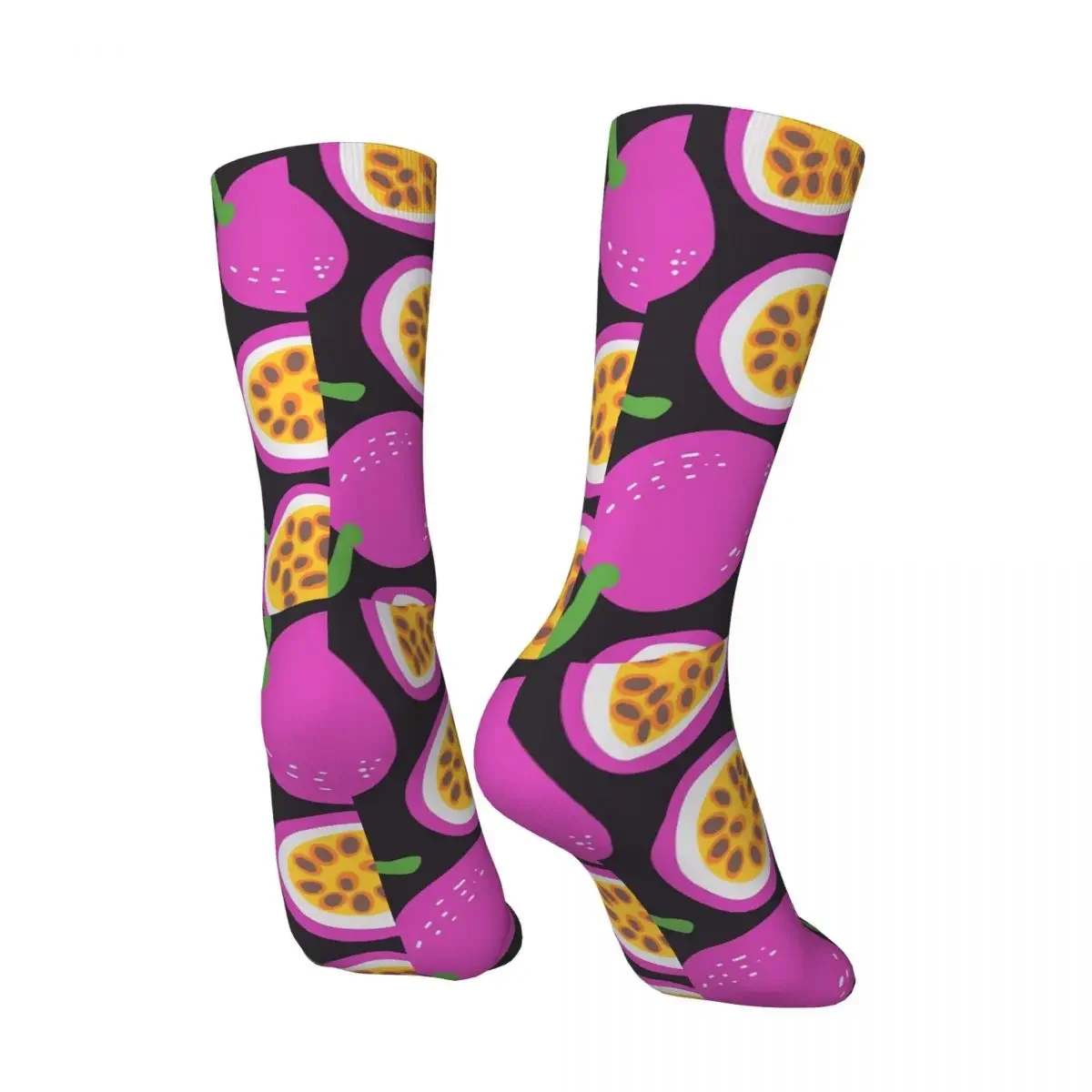 Funny Happy Men's compression Socks Cute Dragon Fruit Vintage Harajuku Fruit Party Hip Hop Novelty Pattern Crew Crazy Sock