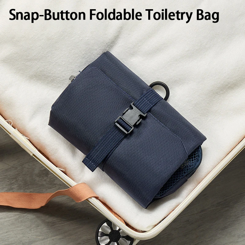 Buckle Folding Toiletry Bag Hook Business Trip Travel Toiletries Storage Bag Cosmetic Bag view 5