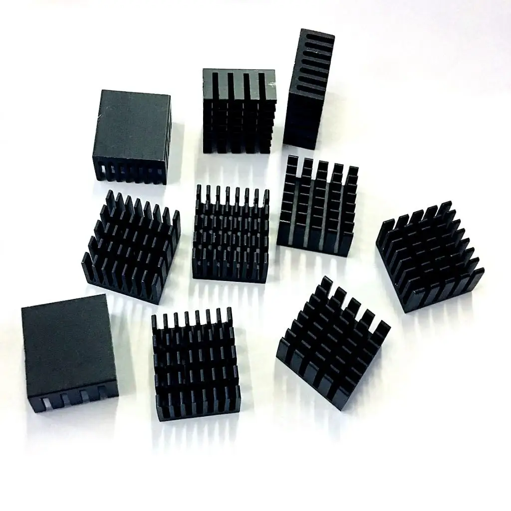 Aluminum IC Heat Sink Slotted Radiator Cooling Block Efficient Thermal Profile for LED Lighting Module