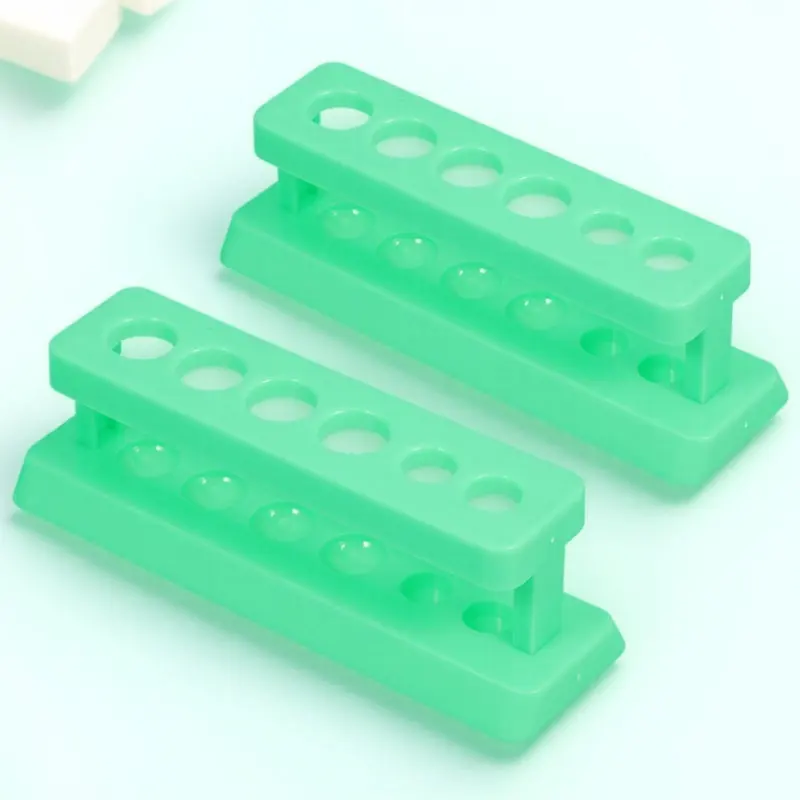 2Pcs Test Tube Rack Plastic Stable Laboratory Test Tube Organizer Holder for Vials Bottles Experiment Use Vials Bottles Rack view 6