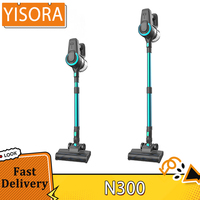 YISORA N300 Cordless Vacuum Cleaner, 20kPa Powerful Suction, 0.8L Dust Cup, 2200mAh Battery Up to 40min Runtime 2 Cleaning Modes