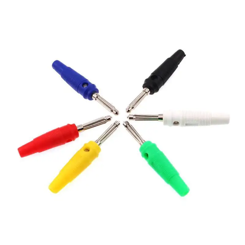 1 Stück 4mm Reines Kupfer Vernickelte Bananenstecker, Lötlos, Laternen-Typ, Männlich, 32A Hochstrom, Siebenteiliger Lautsprecherstecker – Detail 5