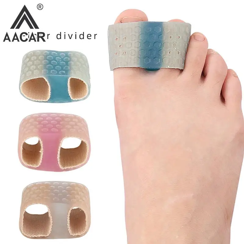 Silicone Toe Spreader Separator Bunion Hallux Valgus Corrector Thumb Finger Correction Straightener Foot Care Tool